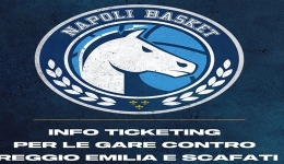 Gevi Napoli Basket: ancora disponibili ticket per la gara contro Reggio Emilia