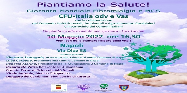 Napoli: giornata della Fibromialgia, sarà piantato l'albero della vita