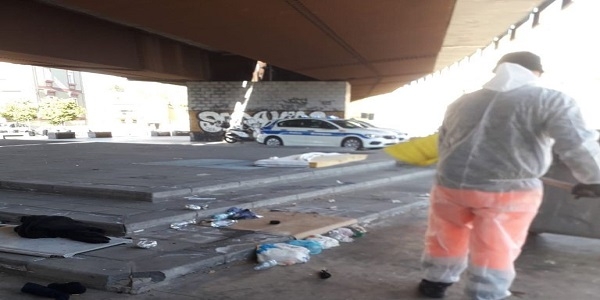Napoli, Piazza Capodichino: effettuato intervento di bonifica dell'area