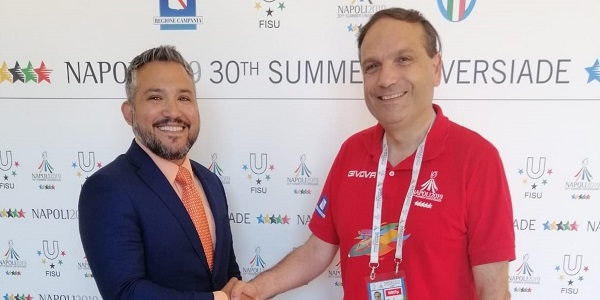 UNIVERSIADE: IL CONSOLE USA IN VISITA AL QUARTIER GENERALE DI NAPOLI 2019