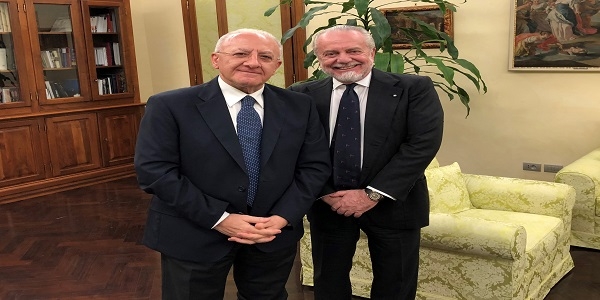 Stadio S. Paolo, incontro De Luca - De Laurentiis. Altri 20 milioni per la ristrutturazione