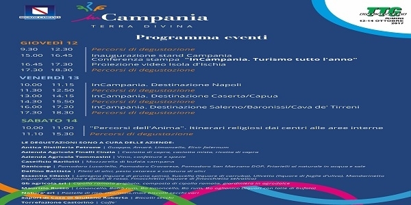 L'offerta turistica della Campania alla fiera TTG di Rimini. Domani la conferenza stampa della Regione.