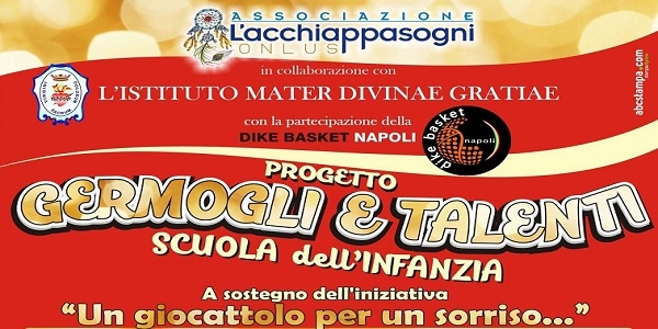 Napoli: 'Germogli e Talenti', II edizione dell'iniziativa promossa da 'L'Acchiappasogni Onlus'