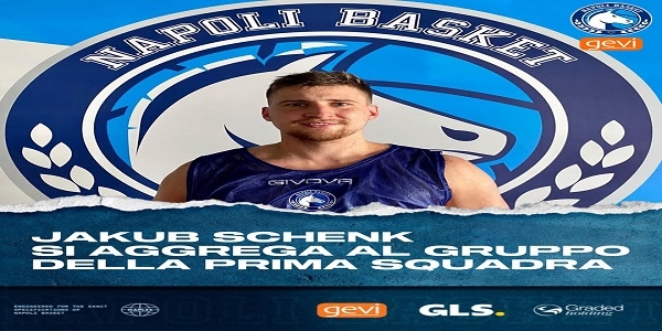 Gevi Napoli Basket: Jacub Schenk si aggrega al gruppo azzurro