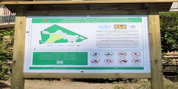 Napoli: riaperti questa mattina i Giardini della Dichiarazione Universale dei diritti dell'uomo