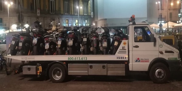 Napoli: controlli della Municipale con Carabinieri e Polizia. Multe e sequestri.