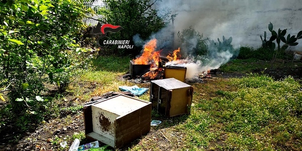 Terzigno: svuota la cantina e fa bruciare il tutto da una persona. I carabinieri denunciano entrambi