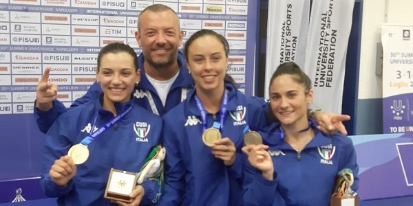 Universiade, Scherma: trionfano le squadre di fioretto maschile e sciabola femminile 