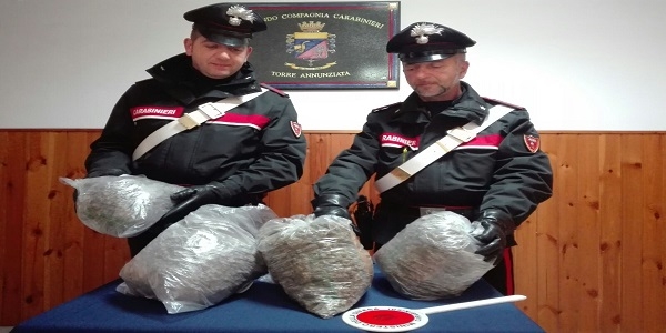 Torre Annunziata: attività dei carabinieri tesa al contrasto dello spaccio di stupefacenti