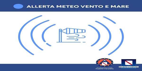Campania: allerta meteo per vento e mare dalle 15 di oggi