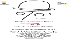 Tot visto da Luciano Molino, luned inaugurazione della mostra di disegni e pitture