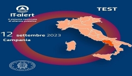 IT-ALERT, DOMANI TEST IN CAMPANIA DEL SISTEMA NAZIONALE DI ALLARME PUBBLICO
