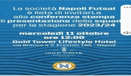 Napoli Futsal: domani la presentazione della squadra