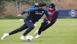 Castel Volturno: Il Napoli prepara la gara con il Real Madrid