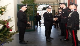 Il Generale La Gala visita il Comando Provinciale di Napoli per gli auguri di Natale