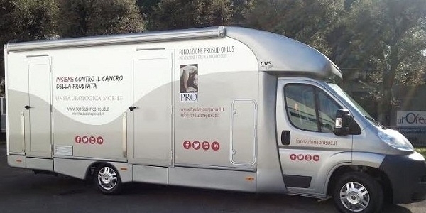Prevenzione Gratuita Tumore prostata: il 19 marzo il camper Prosud a Piazza Trieste e Trento.