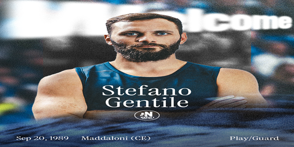S.S. NAPOLI BASKET: UFFICIALE L'ARRIVO DI STEFANO GENTILE