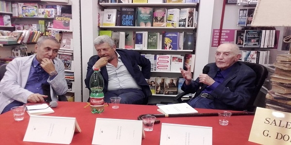 Napoli: il filosofo Aldo Masullo ha presentato il libro 'Giordano Bruno maestro di anarchia'.