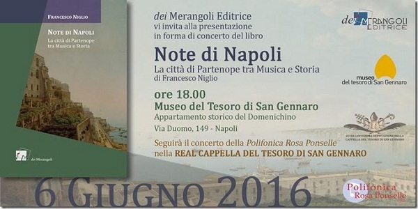 Lunedi al Museo di San Gennaro la presentazione del libro 'Note di Napoli'.