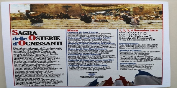 Licola: dall'1 a 4 novembre la 'Sagra delle osterie di Ognissanti'