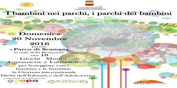 Napoli, Scampia: domenica la manifestazione 'I bambini nei parchi, i parchi dei bambini'.