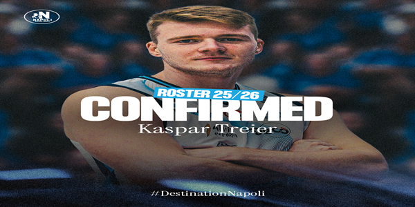 S.S. NAPOLI BASKET: RINNOVATO L'ACCORDO CON KASPAR TREIER