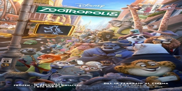 Cinema: 'Zootropolis', il nuovo cartoon Disney in cui tutto è possibile!
